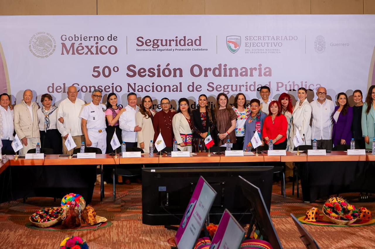*ADELANTO: 50 SESIÓN ORDINARIA DEL CONSEJO NACIONAL DE SEGURIDAD PÚBLICA DESDE ACAPULCO, GUERRERO*
