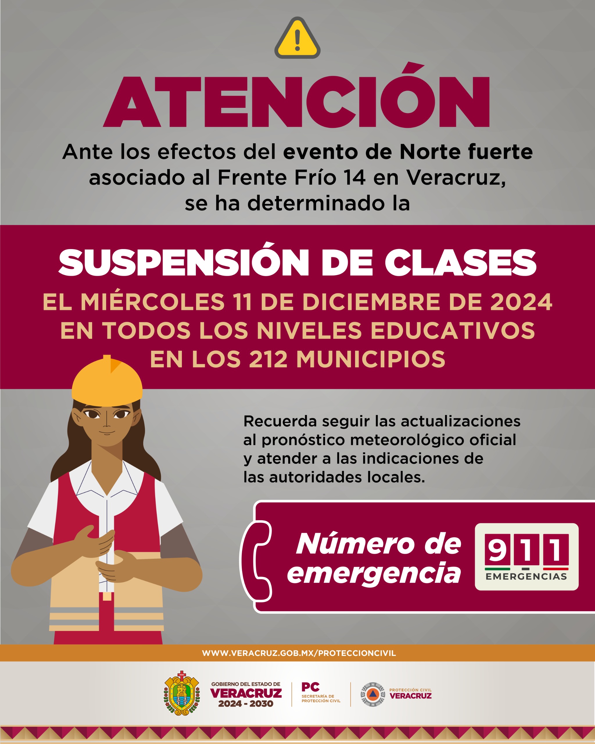 Este miércoles suspensión clases en todos los niveles educativos