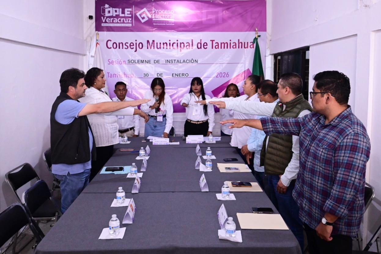 *Se llevó a cabo la Sesión Solemne de Instalación del Consejo Municipal de Tamiahua en el marco del Proceso Electoral Local Extraordinario 2026*
